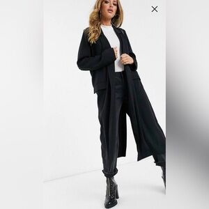 ASOS Black Trench Coat for Women size 0